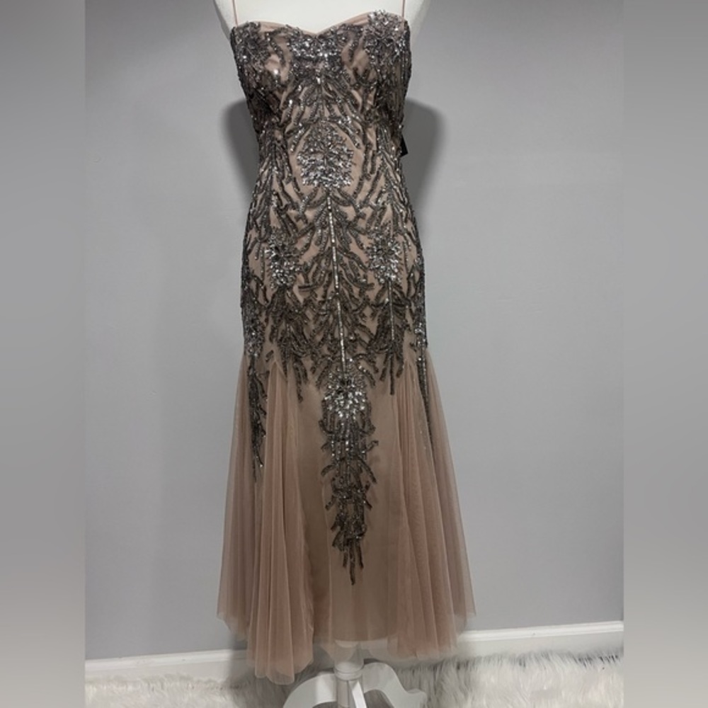 Sliver beaded dress